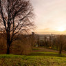 great view of Milan at dawn