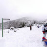 Mount Meron in Snow - Galilee, Israel