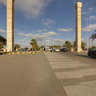 by the Columns
