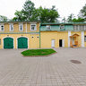 Outhouse and backyard of Gorki Leninskie museum