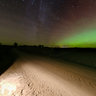 Northern lights and the Milky Way in Maaninka