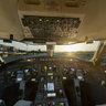 Cockpit CRJ 900 at EAS airport