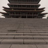 Shanxi Province Yongji-stork que building outdoor scene