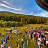 Hot air balloon show at Campu Cetatii