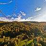 Flying in a hot air balloon at the Campu Cetatii Balloon Festival 2010