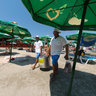 Cooked corn on Pomorie Beach