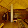the room of a mountain house