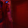 Red bathroom