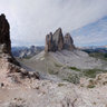 Tre Cime from ferrata to Monte Paterno