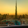 Burj Khalifa Downtown Sunset from Address Tower Dubai