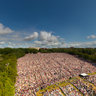 Fly over Tallinn Song Festival Grounds