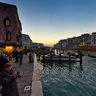 Sunset in Venice. Ponte di Rialto