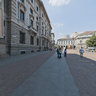 Piazza della Scala just out of Galleria Vittorio Emanuele II