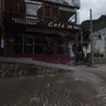 Central Plaza in Aguas Calientes, Peru.