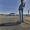 Statues outside Perlan Building