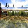 Trans Alaska Pipeline near Copper Center, Alaska