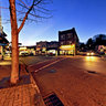 Twilight in Downtown Maplewood, New Jersey, USA
