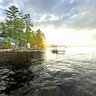 Dock at Sebago Lake Maine