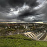 Dramatic clouds over the Vitkov Hill